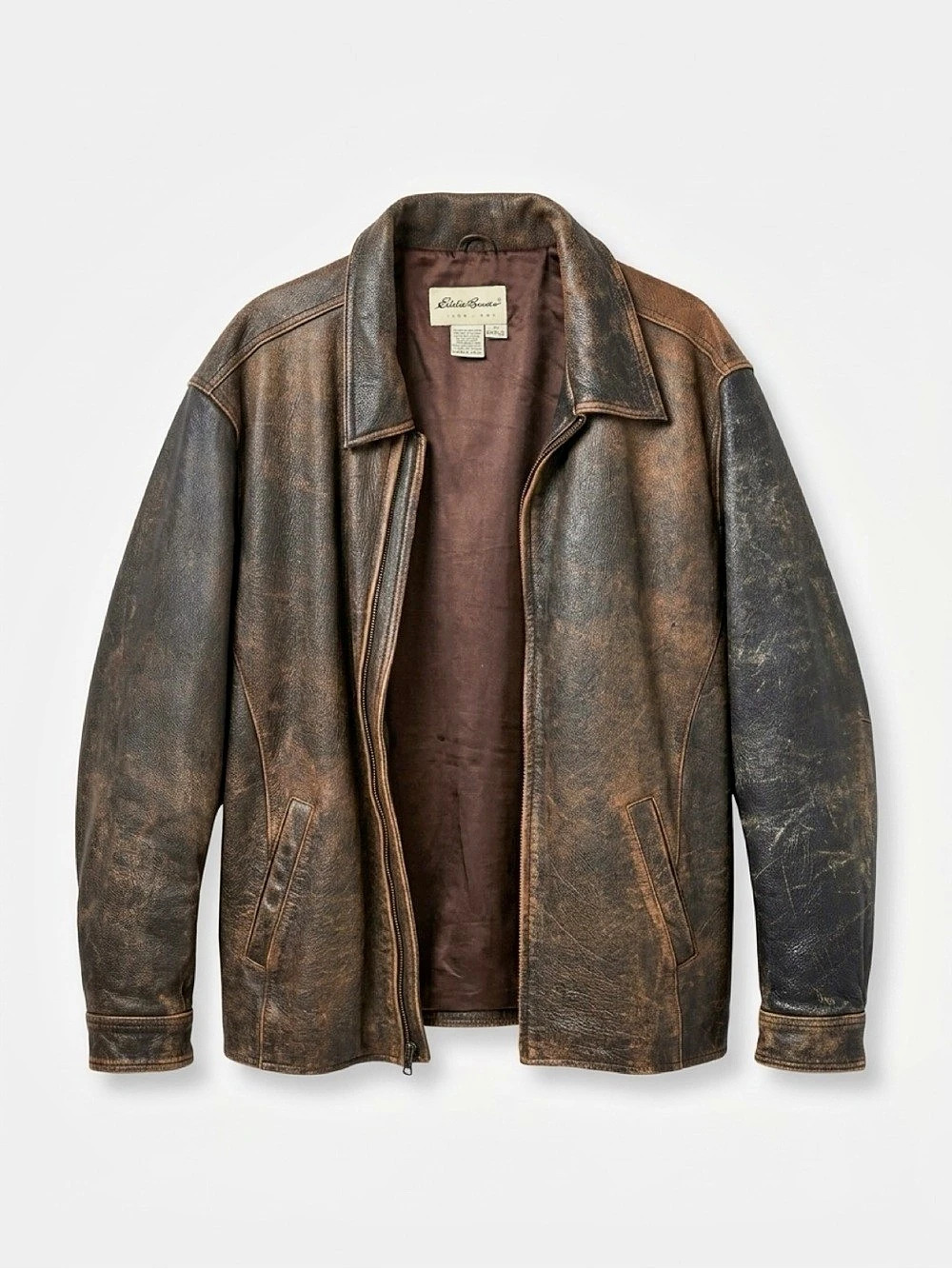 Vintage Eddie Bauer Leather Jacket XXXL